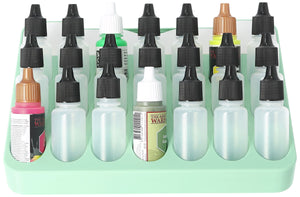 Feldherr paint rack with brush compartment for 4l Really Useful Box - 21 paint bottles