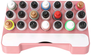 Feldherr paint rack with brush compartment for 4l Really Useful Box - 21 paint bottles