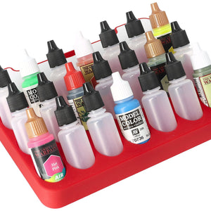 Feldherr paint rack with brush compartment for 4l Really Useful Box - 21 paint bottles