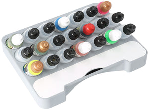 Feldherr paint rack with brush compartment for 4l Really Useful Box - 21 paint bottles