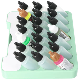 Feldherr paint rack with brush compartment for 4l Really Useful Box - 21 paint bottles