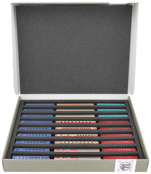 Feldherr Storage Box FSLB040 for model railway locomotives, wagons and vehicles - 9 slots for Z gauge horizontal