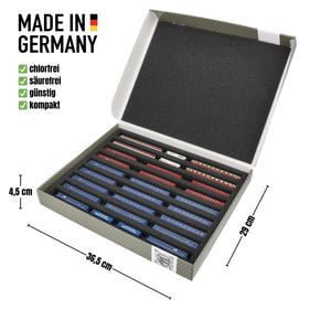 Feldherr Storage Box FSLB040 for model railway locomotives, wagons and vehicles - 9 slots for Z gauge horizontal