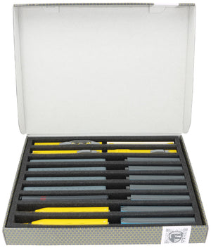 Feldherr Storage Box FSLB040 for model railway locomotives, wagons and vehicles - 9 slots for N gauge vertical