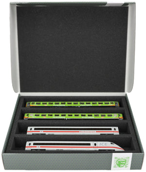 Feldherr Storage Box FSLB055 for model railway locomotives, wagons and vehicles - 4 slots for H0 gauge horizontal