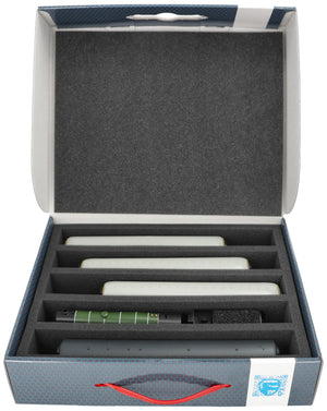 Feldherr Storage Box FSLB075 for model railway locomotives, wagons and vehicles - 5 slots for 00 gauge vertical