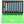 Feldherr Magnetic Box green for model railway locomotives, wagons and vehicles - 9 slots for N Gauge - vertical