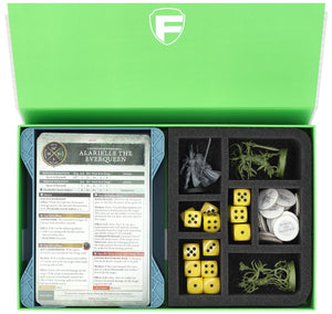 Feldherr Magnetic Box green for Warhammer Age of Sigmar: Warscroll Cards (large) + Miniatures + Accessories