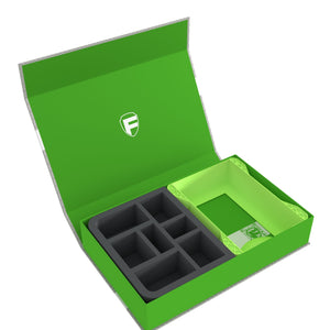 Feldherr Magnetic Box green for Warhammer Age of Sigmar: Warscroll Cards (large) + Miniatures + Accessories