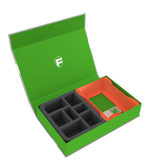 Feldherr Magnetic Box green for Warhammer Age of Sigmar: Warscroll Cards (large) + Miniatures + Accessories