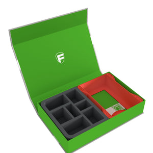 Feldherr Magnetic Box green for Warhammer Age of Sigmar: Warscroll Cards (large) + Miniatures + Accessories