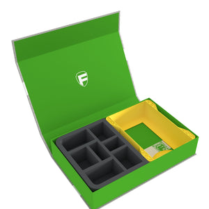 Feldherr Magnetic Box green for Warhammer Age of Sigmar: Warscroll Cards (large) + Miniatures + Accessories