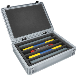 Feldherr Eurobox 40x30 Set for model railway - H0 scale - 5 compartments - foam insert for upright storage