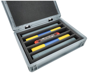 Feldherr Eurobox 40x30 Set for model railway - H0 scale - 5 compartments - foam insert for upright storage