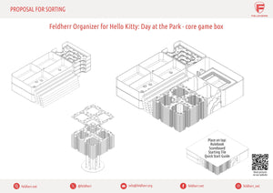 Feldherr Organizer Insert for Hello Kitty: Day at the Park - core game box