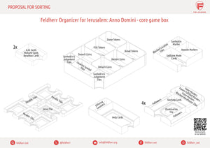 Feldherr Organizer Insert for Ierusalem: Anno Domini - core game box