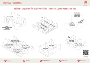 Feldherr Organizer Insert for Stardew Valley: The Board Game - core game box