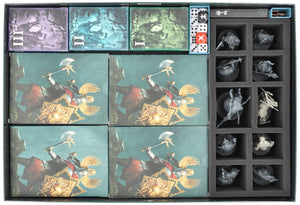 Feldherr Foam Set + Organizer Insert pour Warhammer Quest : Darkwater - Boîte de jeu principale
