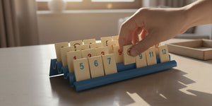 4 pcs. value set Feldherr plastic rack for Rummikub - 4 slots