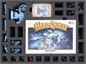 Feldherr foam Set + Organizer Insert for HeroQuest (2021) Core Game + 4 Expansions - core game box