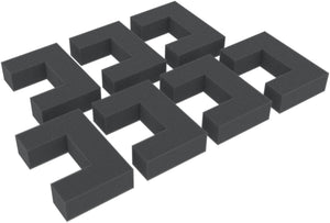 7 foam spacers / separators for model trains - für S Scale - 80 mm x 55 mm x 20 mm HS020A002