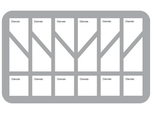 HS035SKBO Plateau en mousse de 35 mm pour 18 Clandres Skaven Warhammer demi-taille avec base