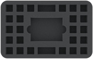 HS030DE02 half-size foam tray for 24 Star Wars Destiny dice, 35 cards and token