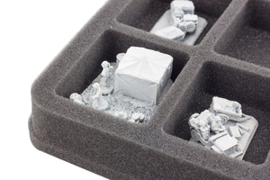 HS035BF02BO Plateau en mousse pour 8 compartiments pour Flames of War - bases moyennes