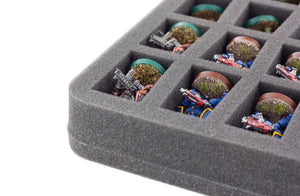 HS035C5BO Plateau en mousse 35 mm Half-Size avec 20 compartiments