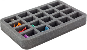 HS035ZC14 Plateau en mousse de 35 mm Half-Size pour 20 figurines de zombicide