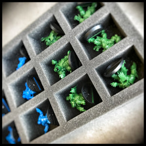 HS040BB06 40 mm half-size foam tray for 12 Blood Bowl miniatures - 2016 Edition