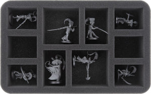HS050A014 Feldherr 50 mm foam tray for Warcry – 10 miniatures
