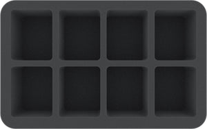 HS050AQ02 Plateau en mousse 50 mm Half-Size pour 8 grandes figurines Arcadia Quest