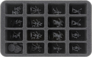 HS050BB05 50 mm half-size foam tray for 16 Blood Bowl miniatures - 2016 Edition