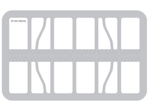 HS050WH20 50 mm half-size Figure Foam Tray with 16 slots