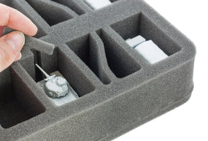 HS050BF04BO Plateau en mousse de 50 mm avec base - FOW 8 réservoirs