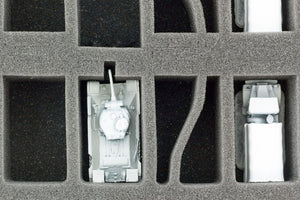 HS050BF04BO Plateau en mousse de 50 mm avec base - FOW 8 réservoirs