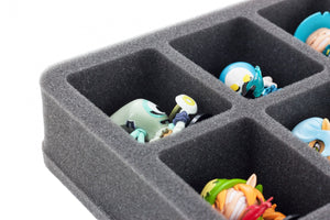 HS050KR01 Plateau en mousse de 50 mm pour 8 grandes figurines Krosmaster.