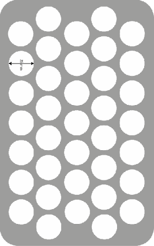 HS050DC04 plateau en mousse pour Descent : Voyages dans l'obscurité 2e édition - 37 miniatures