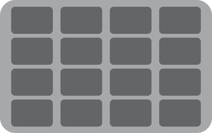 HS070KR08 Plateau en mousse de 70 mm pour 16 figurines Krosmaster.