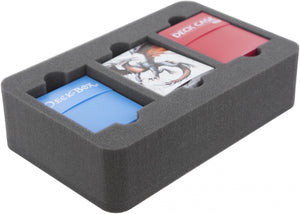 HS070DE03 half-size foam tray for Star Wars Destiny decks in deck boxes/ cases