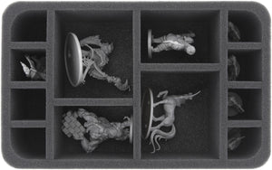 HS075MD06 75 mm half-size foam tray with 12 compartments for Massive Darkness