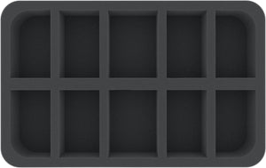 HS040WH17 half-size Figure Foam Tray with 10 slots for Warhammer
