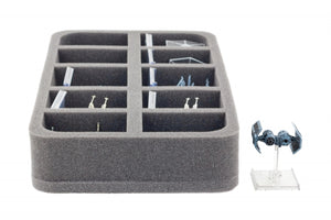 HSBE050BO plateau en mousse pour 10 Star Ships Star WING X-WING 10 Star WING avec base