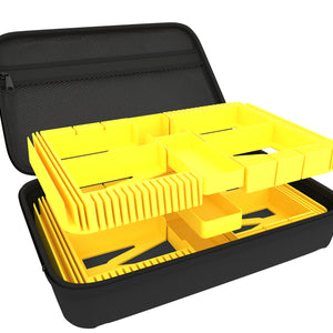 Feldherr Half-Size Case 50 + Organizer Insert Trays + Dashboard for Marvel Champions: The Card Game - cards + accessories