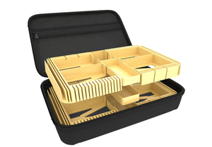 Feldherr Half-Size Case 50 + Organizer Insert Trays + Dashboard for Marvel Champions: The Card Game - cards + accessories