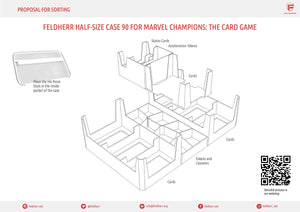 Feldherr Half-Size Case 90 for Marvel Champions: The Card Game - core game