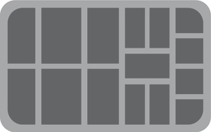 HS050IA03 50 mm demi-taille avec 15 fentes pour Star Wars Imperial Assault Miniatures