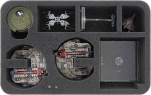 HSEH050BO plateau en mousse pour Star Wars X-WING 2 x Punishing One, 3 navires et accessoires