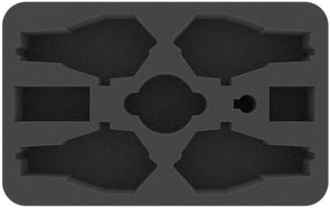 HSHF045BO 45 mm half-size foam tray for Dropfleet Commander - Shaltari Cruisers + FREE Capsule for pegs